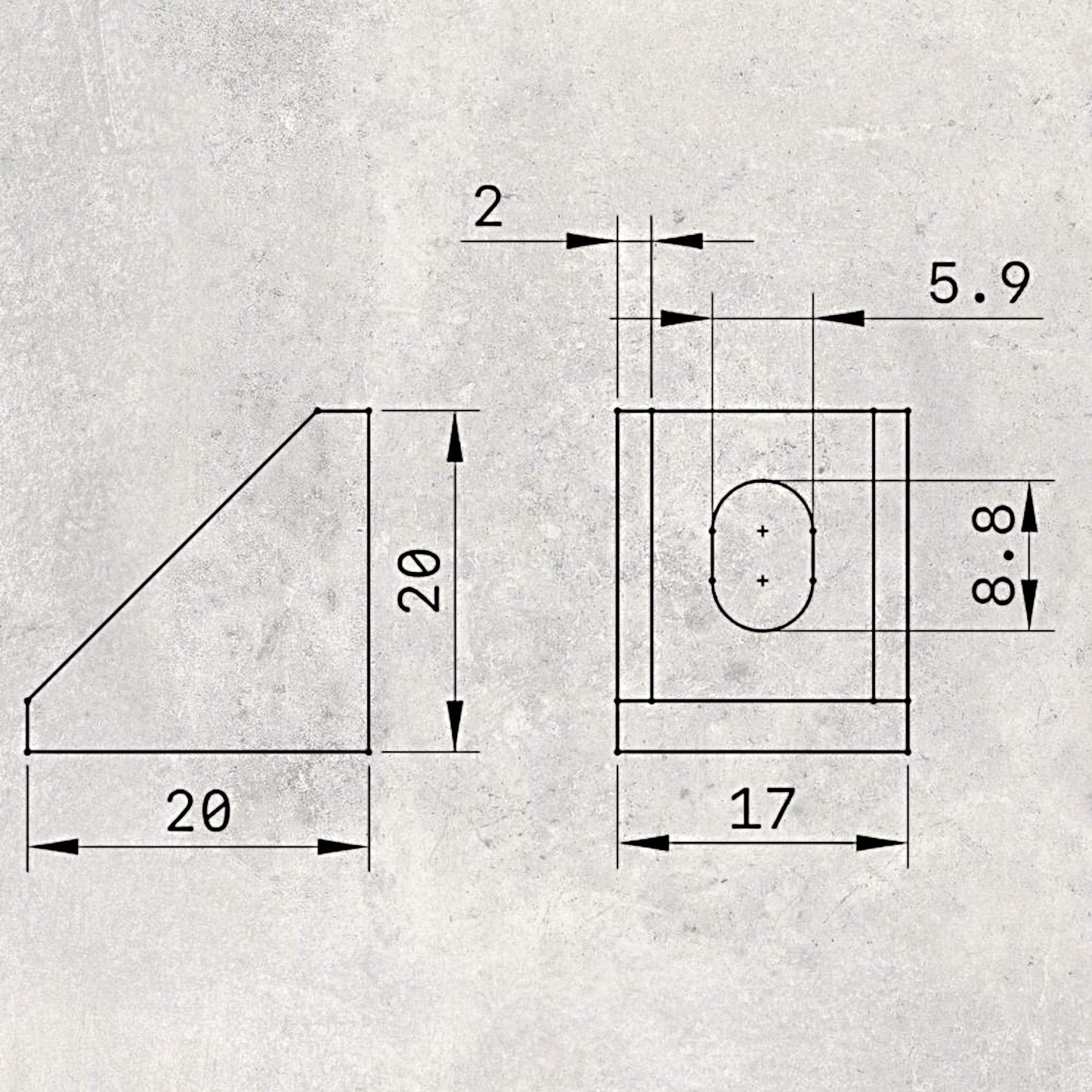 2020 Corner Bracket 1720 (Set of 4)