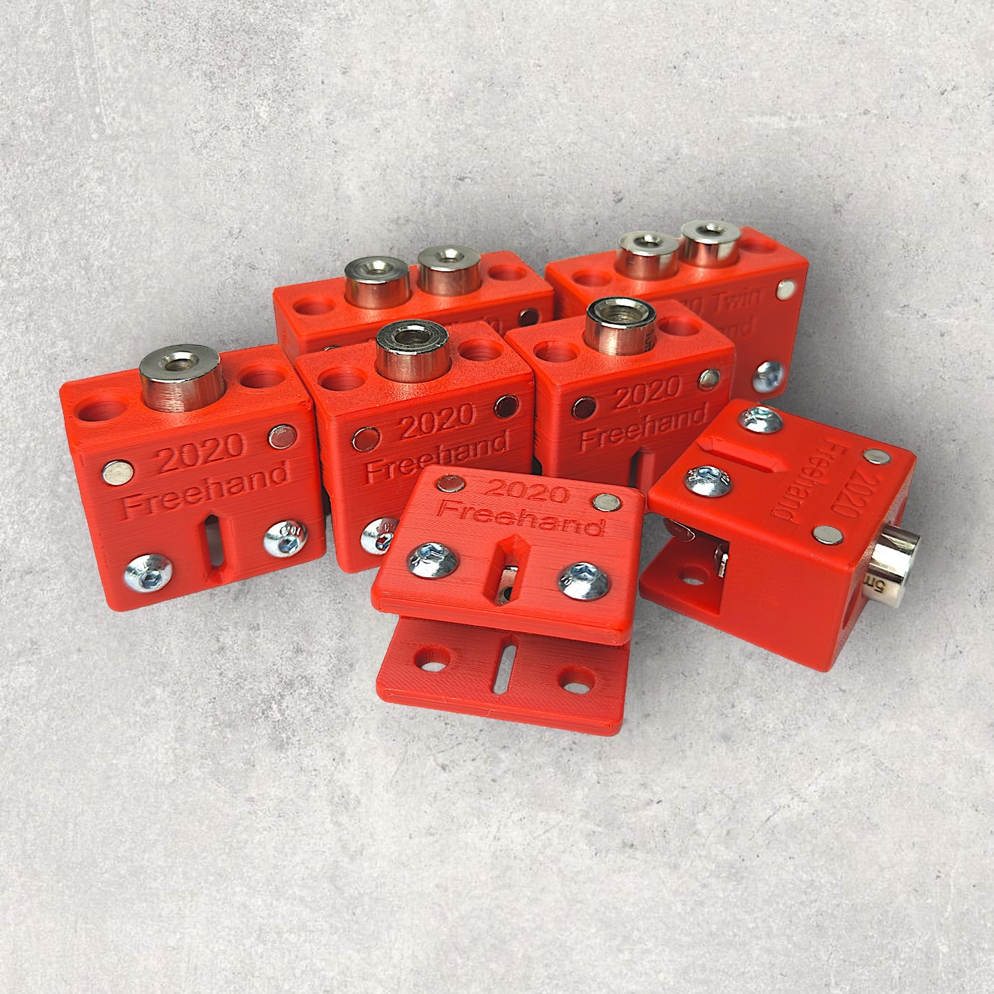 8020, 80/20, 2020, 2020 aluminum, 2020 aluminium, 20 Series, Aluminum Extrusion, Drilling Jig, Drill Guides, Drilling Guides, Precision Drilling, Precision Hand Tool, 20 Series Jigs Army Massive Bundle, Freehand Jigs