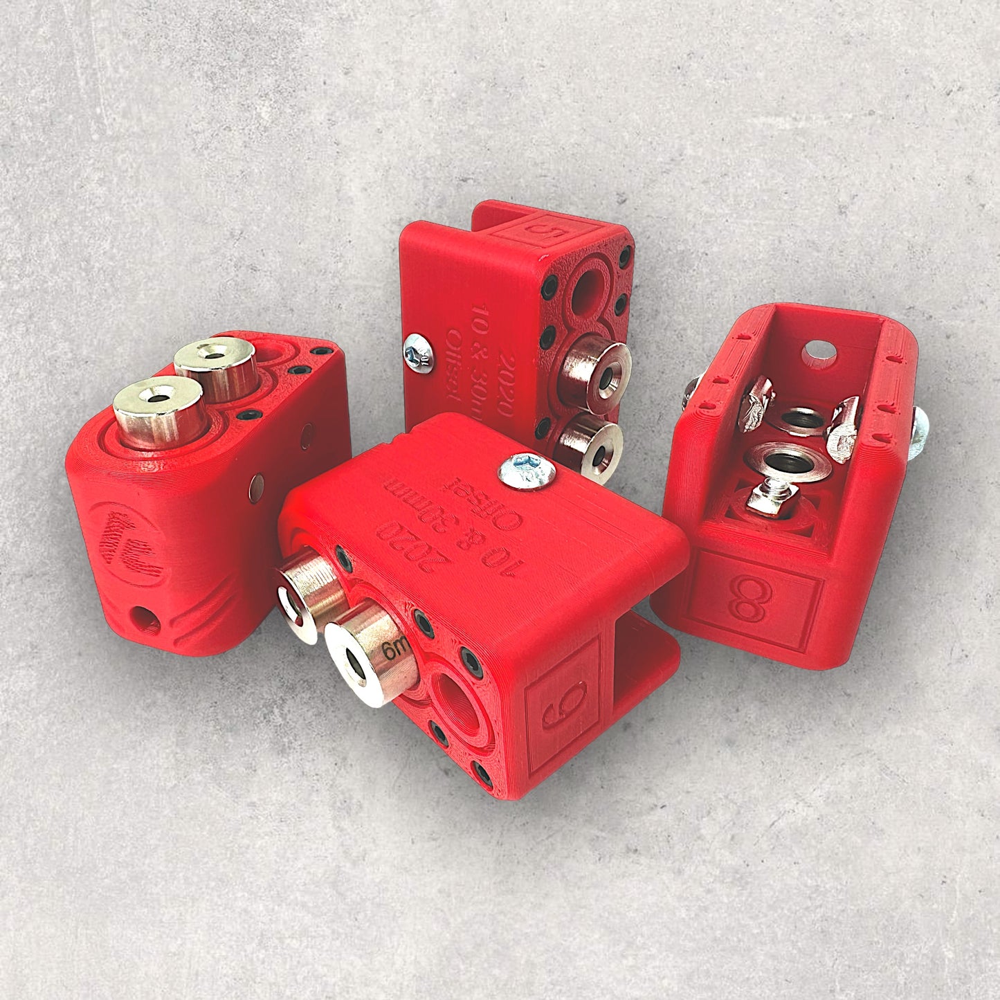 8020, 80/20, 2020, 2020 aluminum, 2020 aluminium, 20 Series, Aluminum Extrusion, Drilling Jig, Precision Drilling, Precision Hand Tool, 2020 10 & 30mm Offset Drilling Jig, Top Bundle View