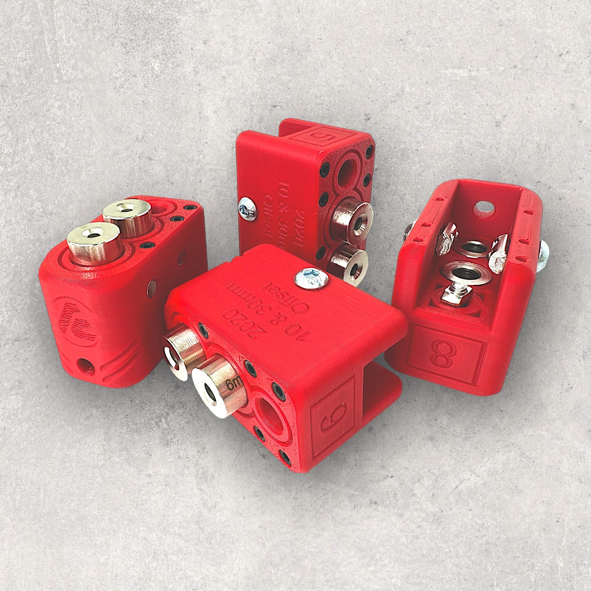 8020, 80/20, 2020, 2020 aluminum, 2020 aluminium, 20 Series, Aluminum Extrusion, Drilling Jig, Precision Drilling, Precision Hand Tool, 2020 10 & 30mm Offset Drilling Jig, Top Bundle View