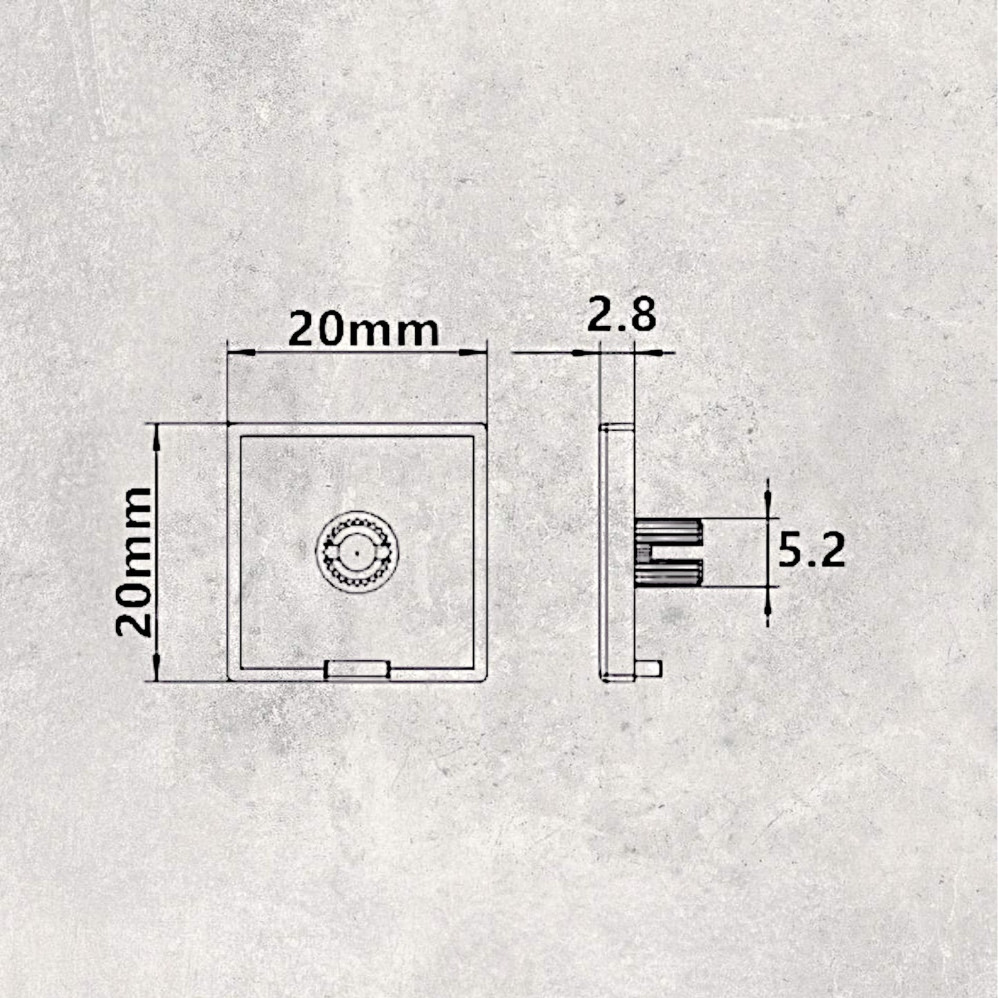 20 Series Plastic End Cap