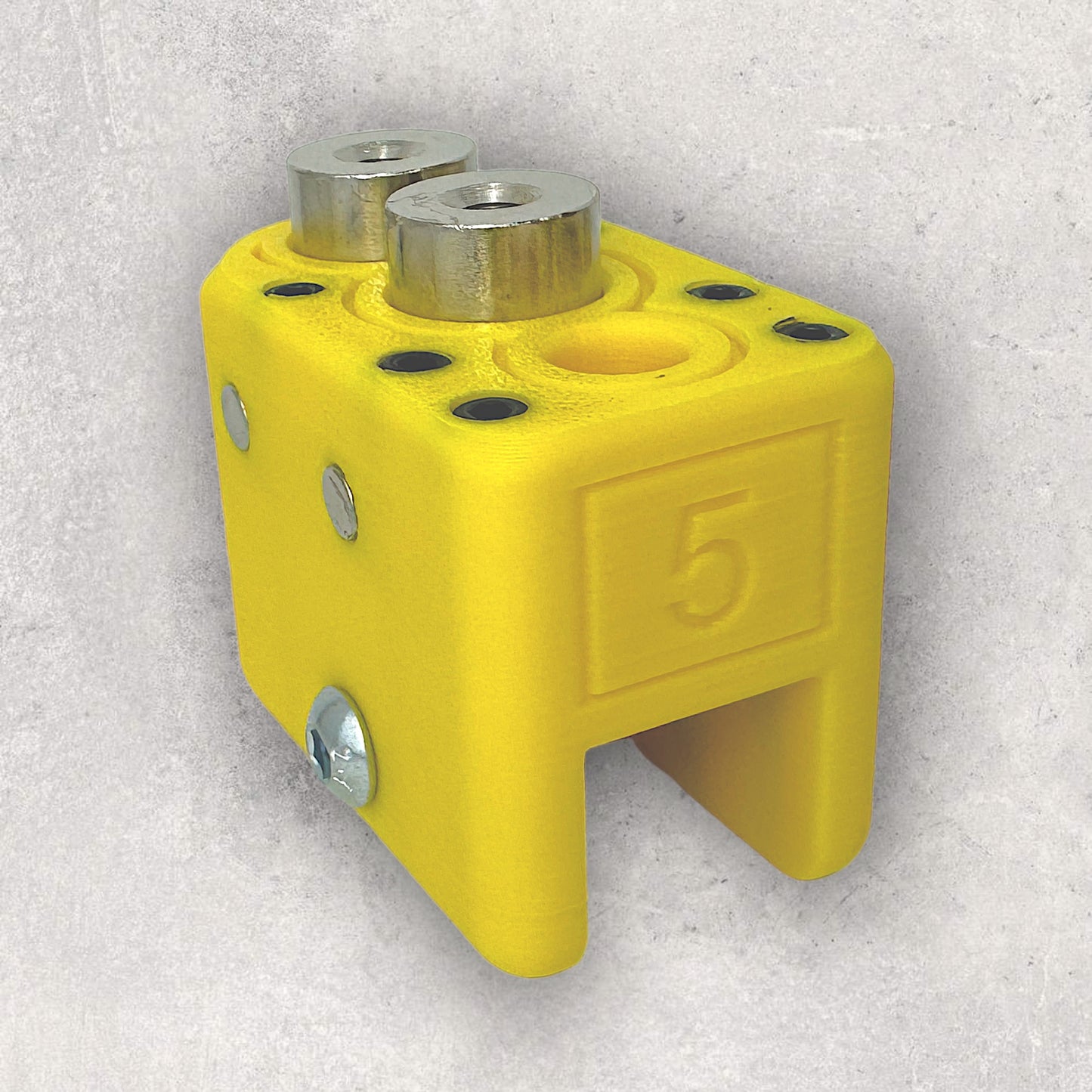 8020, 80/20, 2020, 2020 aluminum, 2020 aluminium, 20 Series, Aluminum Extrusion, Drilling Jig, Precision Drilling, Precision Hand Tool, 2020 5 & 25mm Offset Drilling Jig, Size 5 View