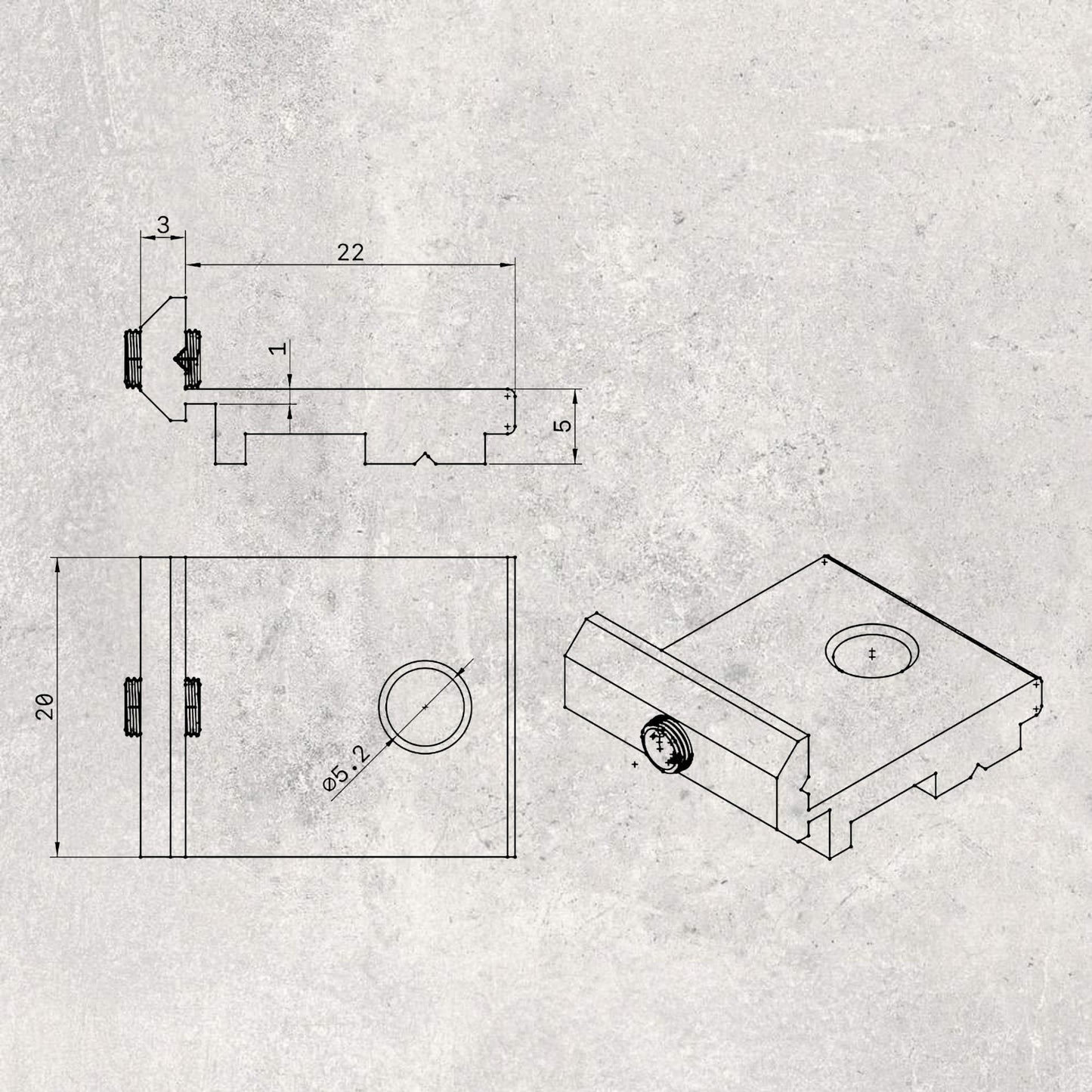 20 Series Shelf Bracket (Set of 4)