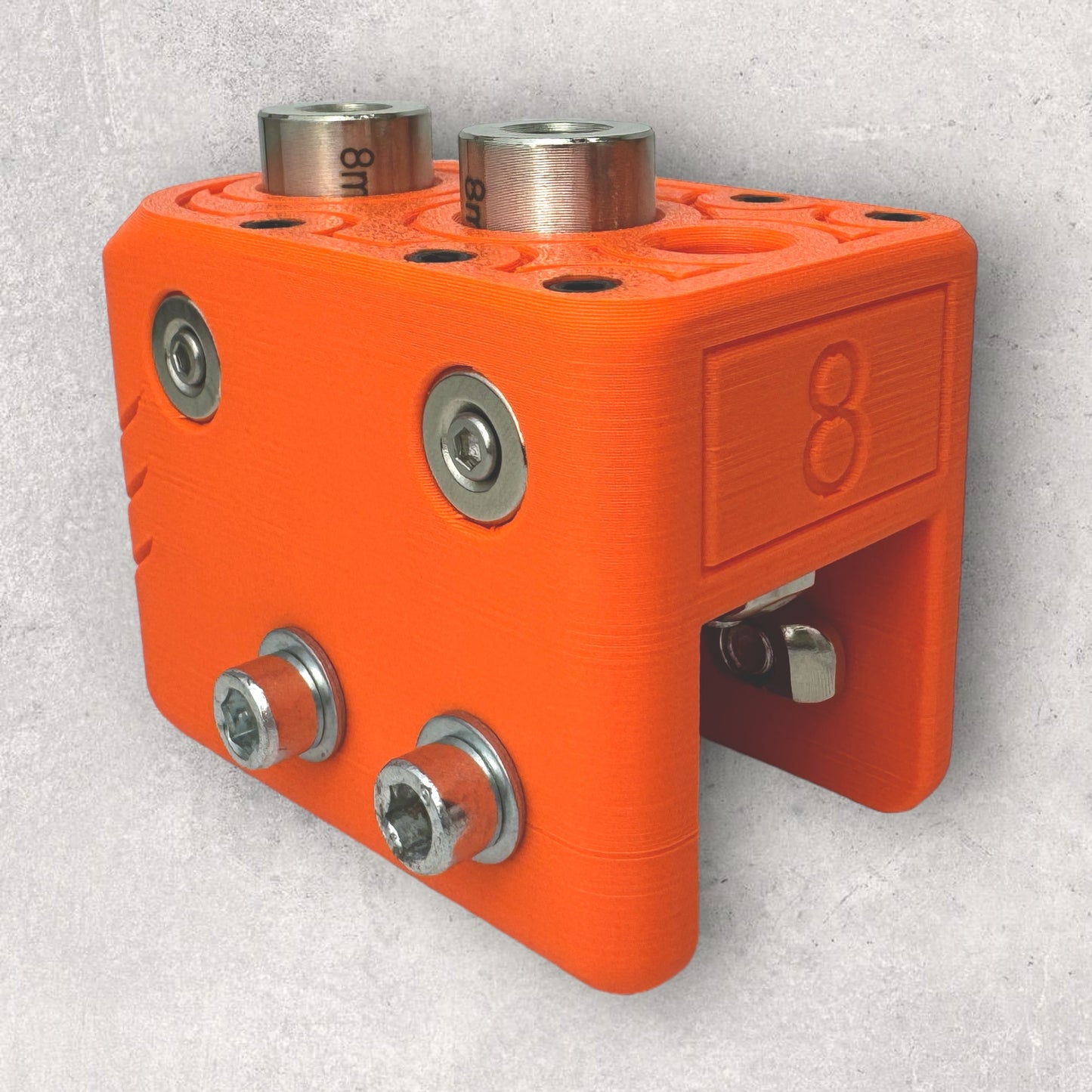 8020, 80/20, 3030, 3060 aluminum, 3060 aluminium, 30 Series, Aluminum Extrusion, Drilling Jig, Precision Drilling, Precision Hand Tool, 3060 9 & 39mm Offset Drilling Jig, Size 8 View