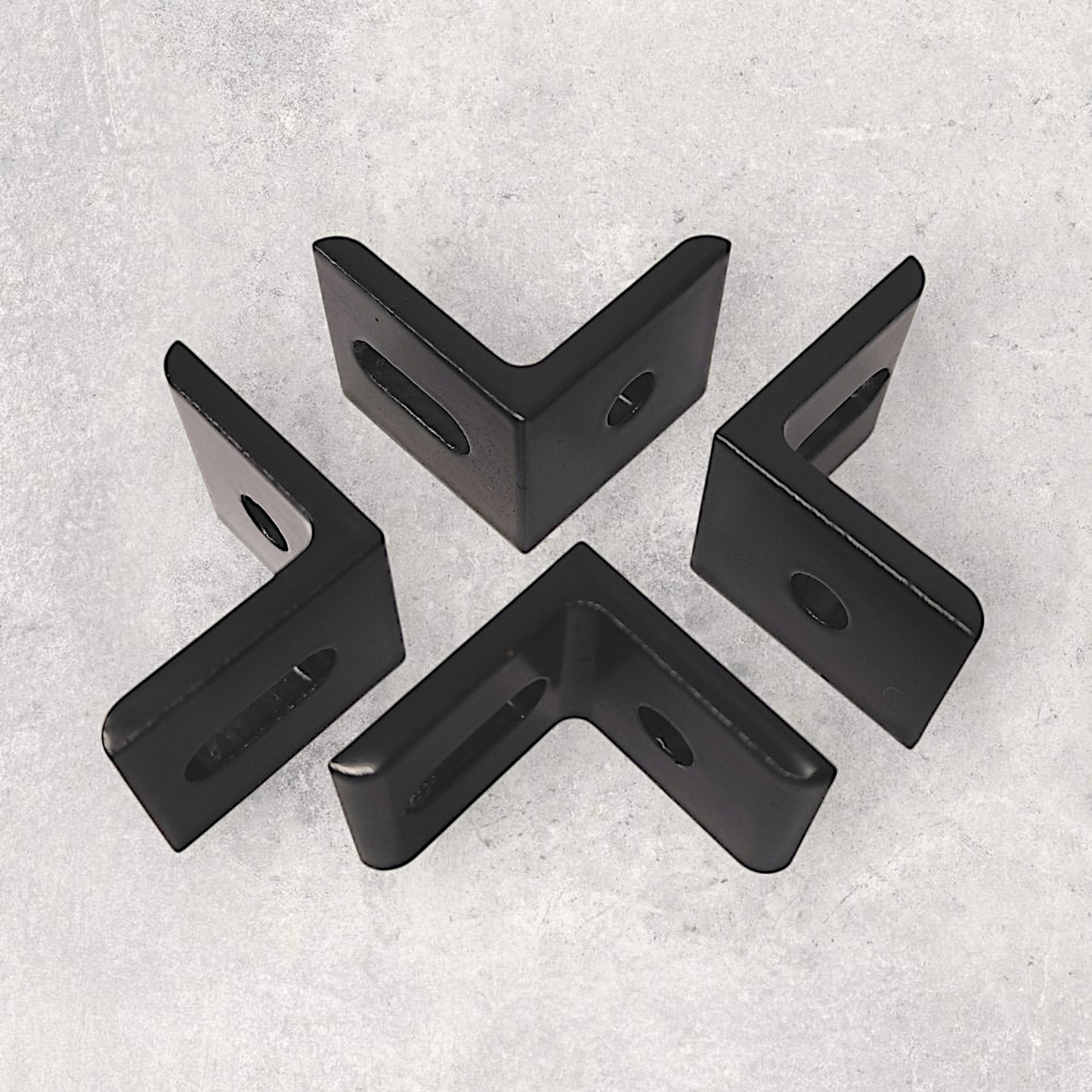 3030 Black Bracket (Set of 4)