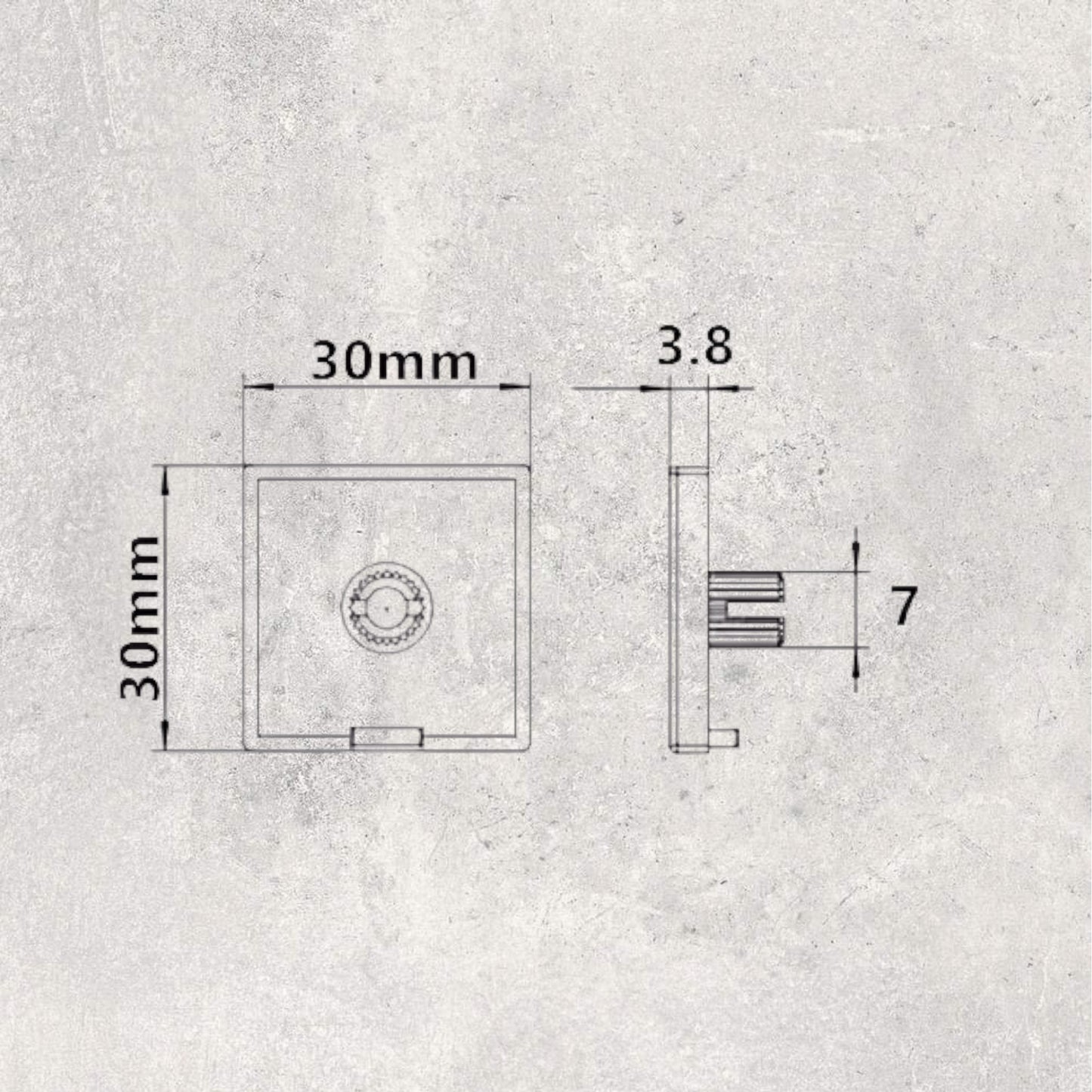 30 Series Plastic End Cap
