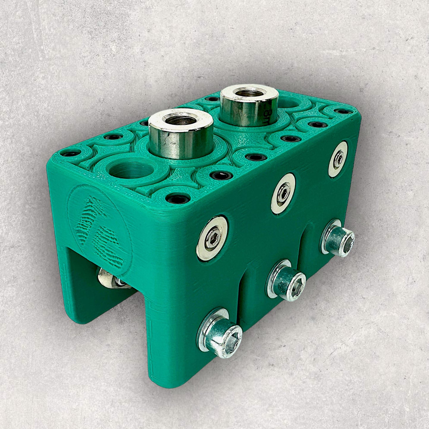 8020, 80/20, 3030, 3030 aluminum, 3030 aluminium, 30 Series, Aluminum Extrusion, Drilling Jig, Precision Drilling, Precision Hand Tool, 3030 Twin Freehand Drilling Jig, Left View