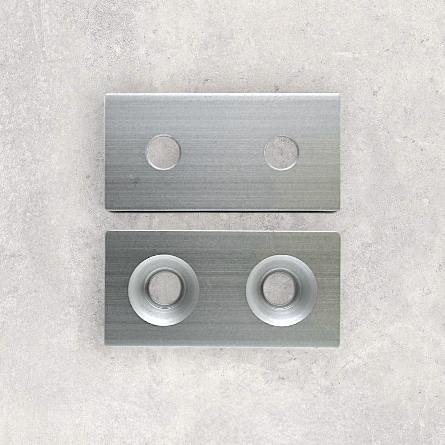 The Aluminum Carpenter, 8020, 80/20, Aluminium extrusion, Aluminum extrusion, Fixtures, Fasteners, Tools, Aluminum End Cap (Rectangular), Aluminum End Cap, Front & Back View