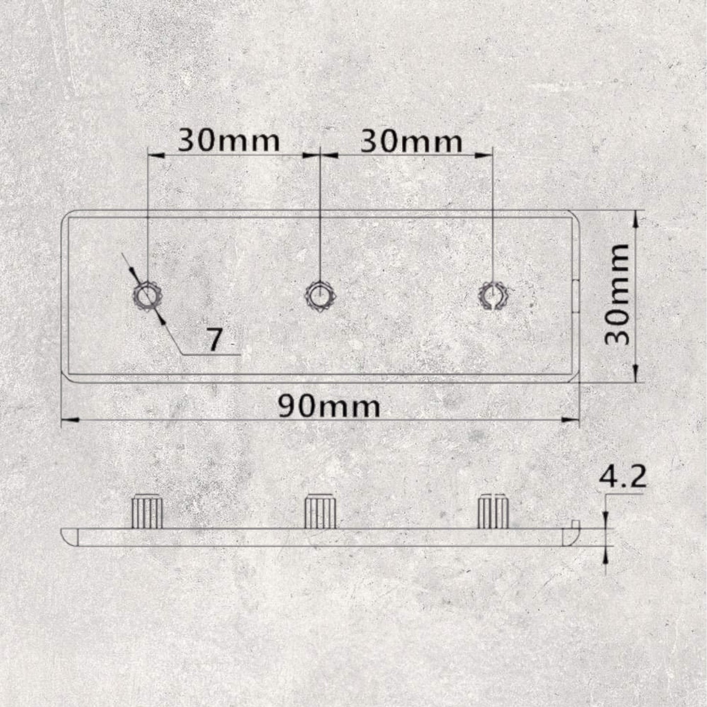 30 Series Plastic End Cap