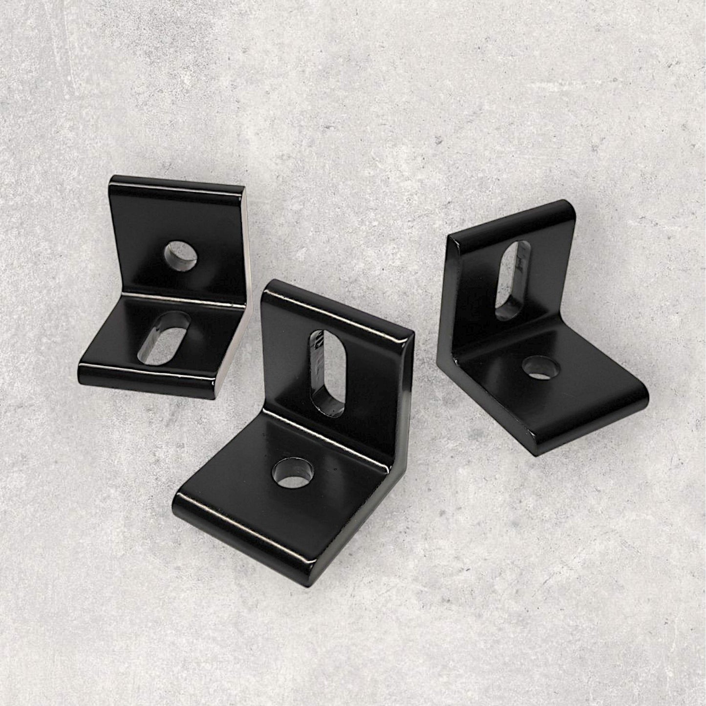 4040 Black Bracket (Set of 4)
