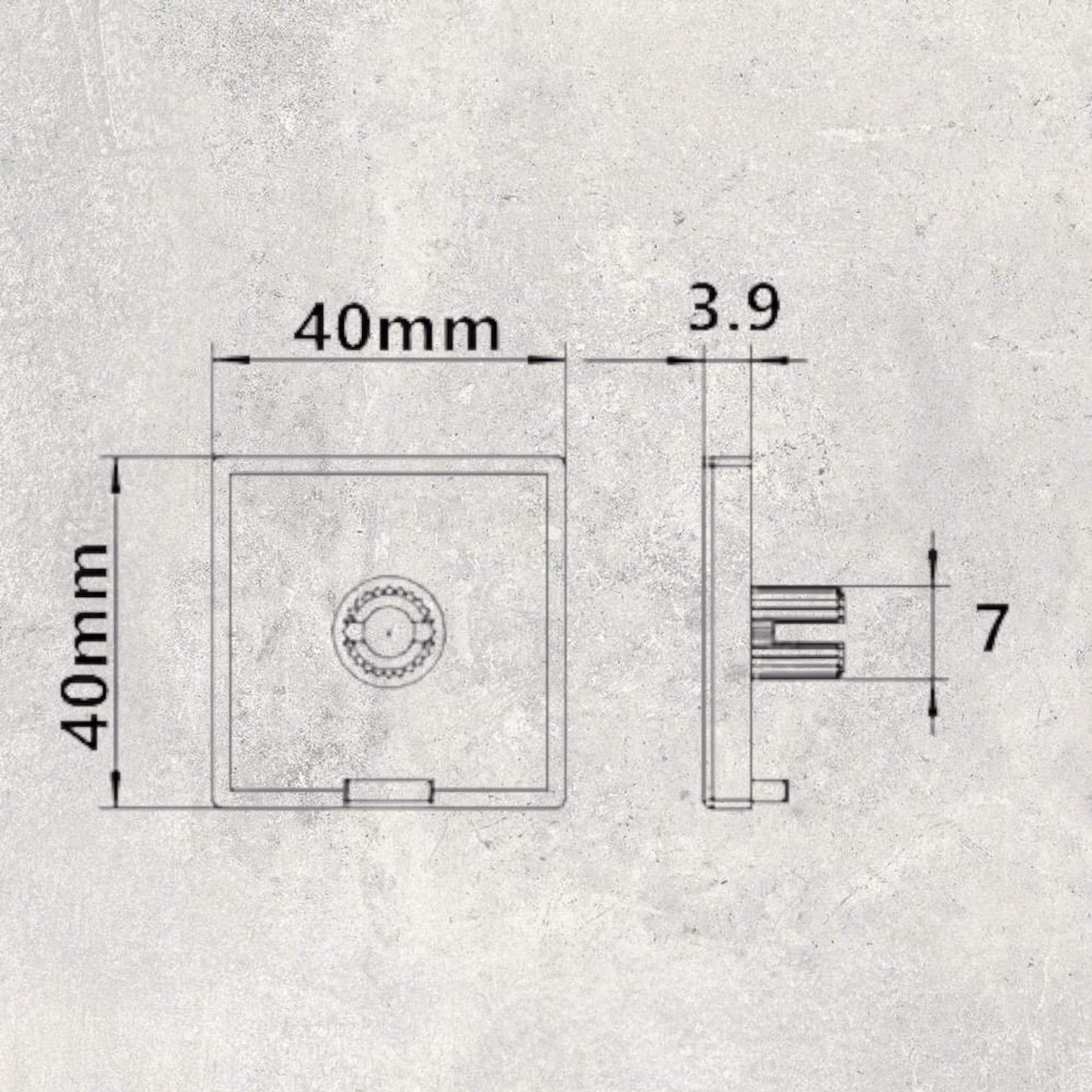 40 Series Plastic End Cap