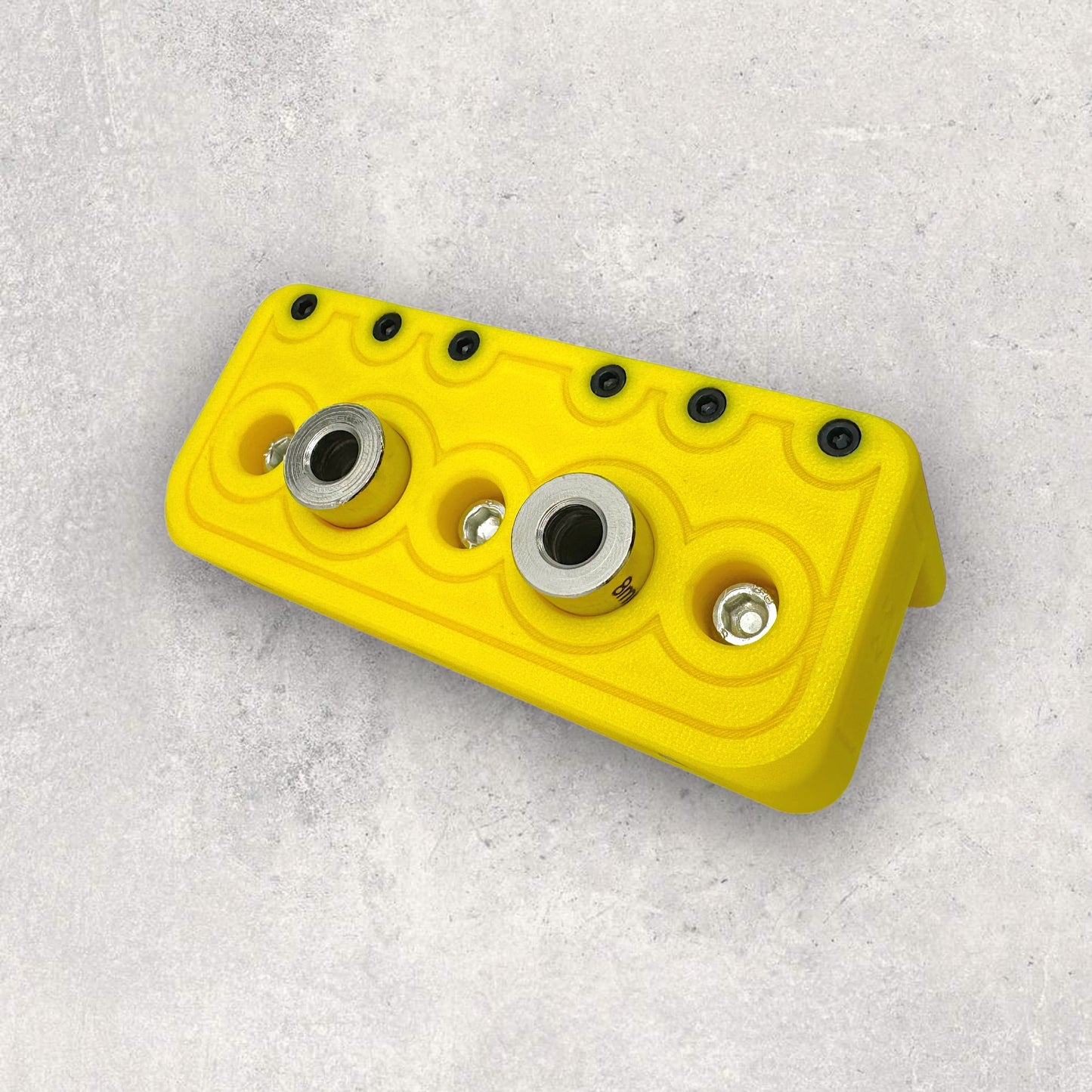 8020, 80/20, 4040, 4040 aluminum, 4040 aluminium, 40 Series, Aluminum Extrusion, Drilling Jig, Precision Drilling, Precision Hand Tool, 4040 Single Sided Twin Freehand Drilling Jig, Top View