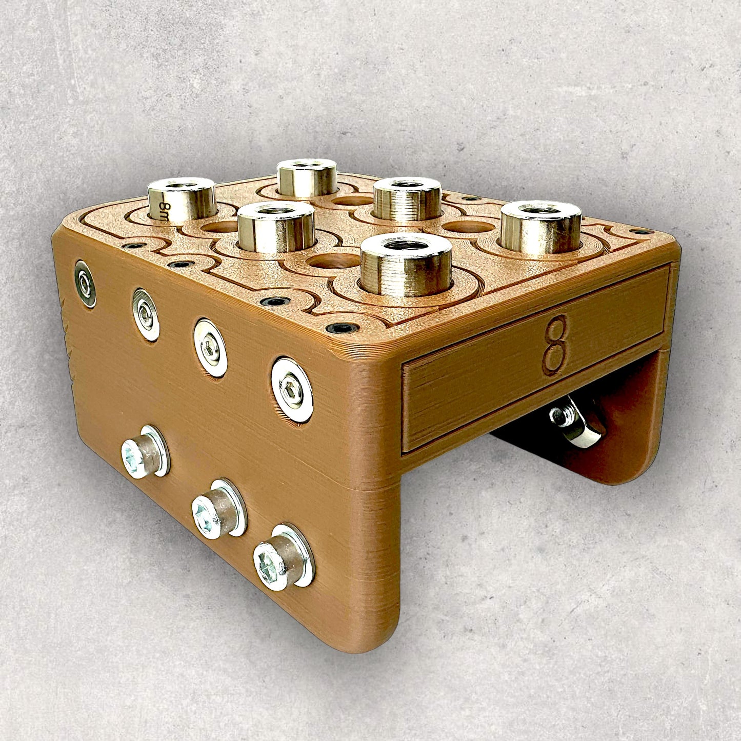 8020, 80/20, 4040, 4080, 4040 aluminum, 4080 aluminum, 4040 aluminium, 4080 aluminium, 40 Series, Aluminum Extrusion, Drilling Jig, Precision Drilling, Precision Hand Tool, 4080 20 & 60 & 100mm Offset Drilling Jig, Size 8 View