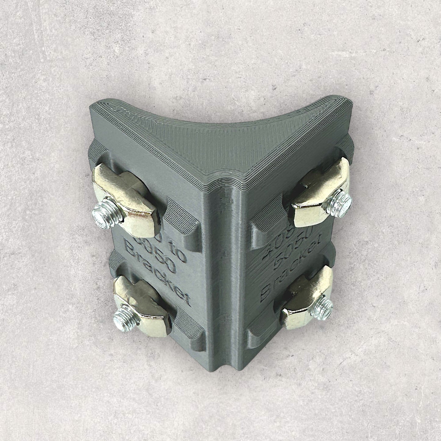 The Aluminum Carpenter, 8020, 80/20, Aluminium extrusion, Aluminum extrusion, Fixtures, Fasteners, Tools, 4080 to 5050 Corner Bracket, 4080 to 5050, Corner Bracket, Back View