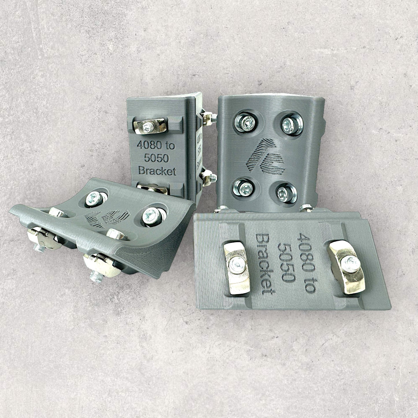 The Aluminum Carpenter, 8020, 80/20, Aluminium extrusion, Aluminum extrusion, Fixtures, Fasteners, Tools, 4080 to 5050 Corner Bracket, 4080 to 5050, Corner Bracket, Variation 3 View