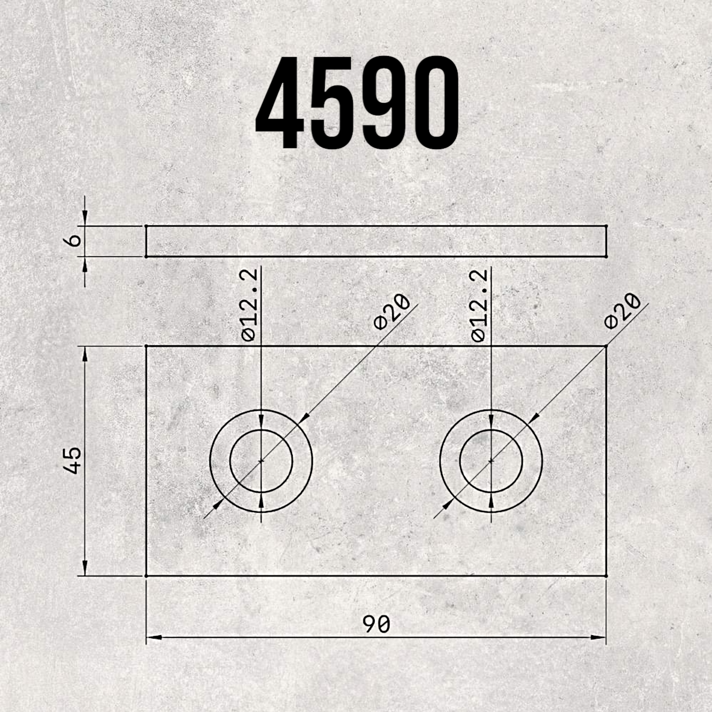 The Aluminum Carpenter, 8020, 80/20, Aluminium extrusion, Aluminum extrusion, Fixtures, Fasteners, Tools, Aluminum End Cap (Rectangular), Aluminum End Cap, 4590 View