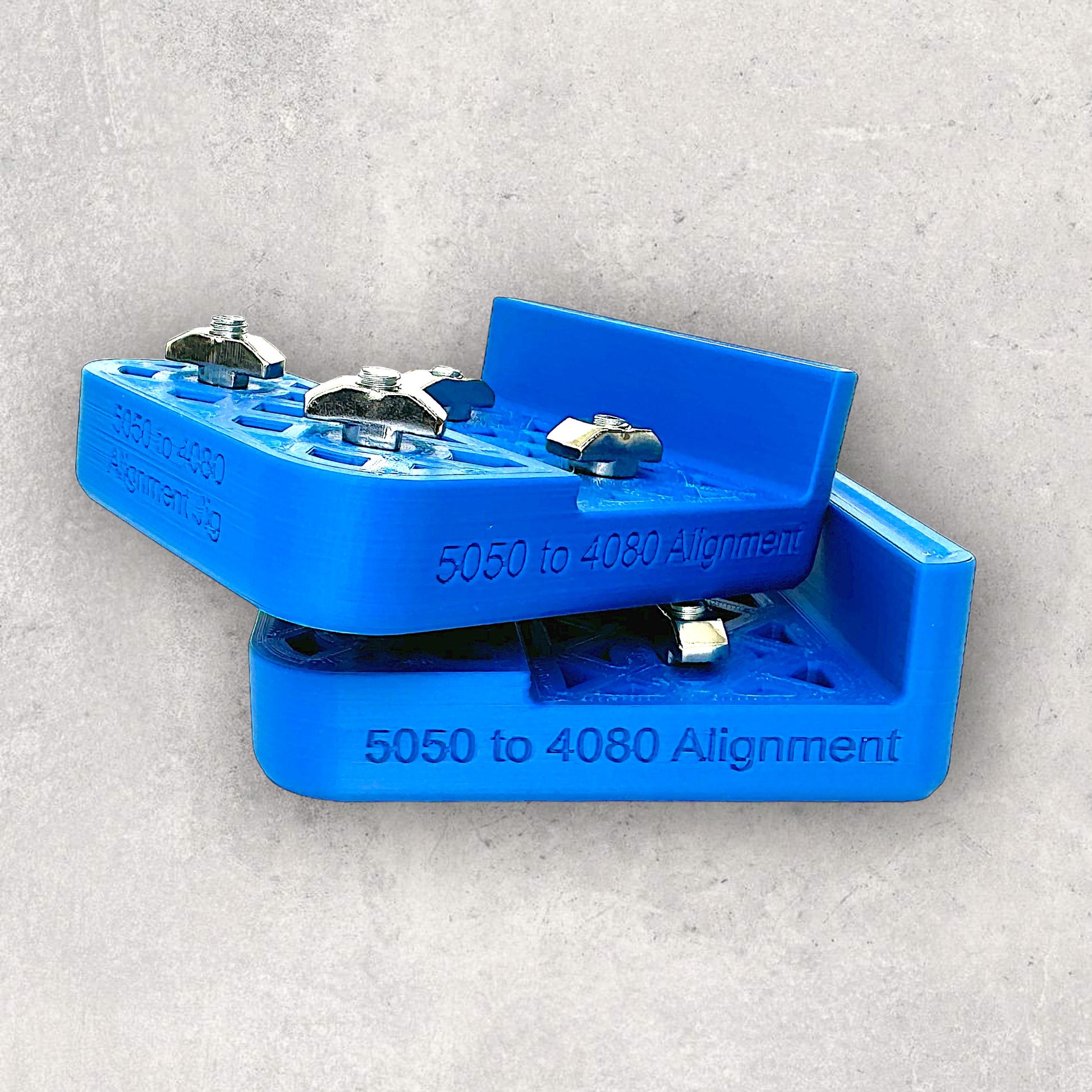 8020, 80/20, 5050, 5050 aluminum, 5050 aluminium, 50 Series, Aluminum Extrusion, Drilling Jig, Precision Drilling, Precision Hand Tool, 5050 to 4080 Alignment Jig, Bundle View