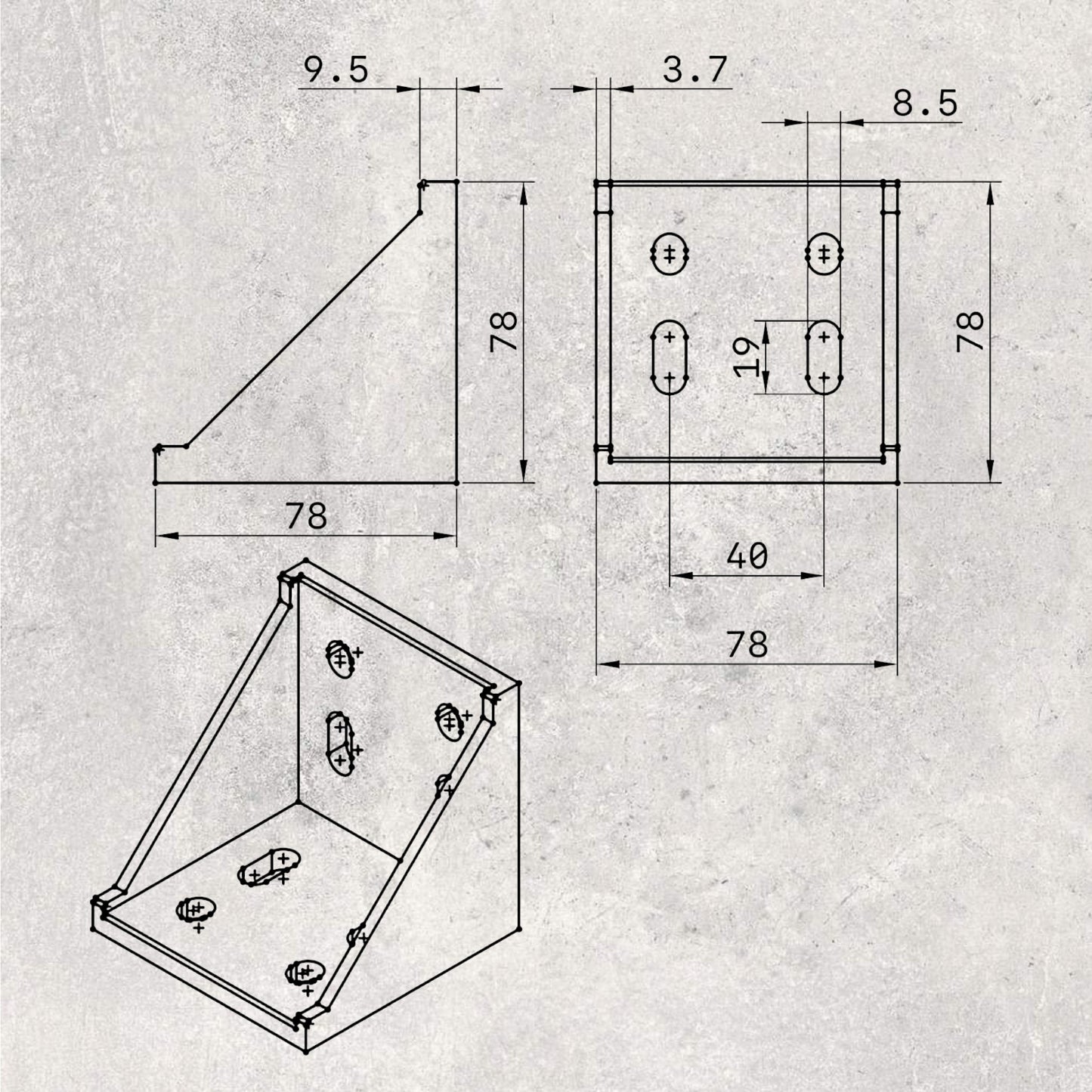 8080 Corner Bracket
