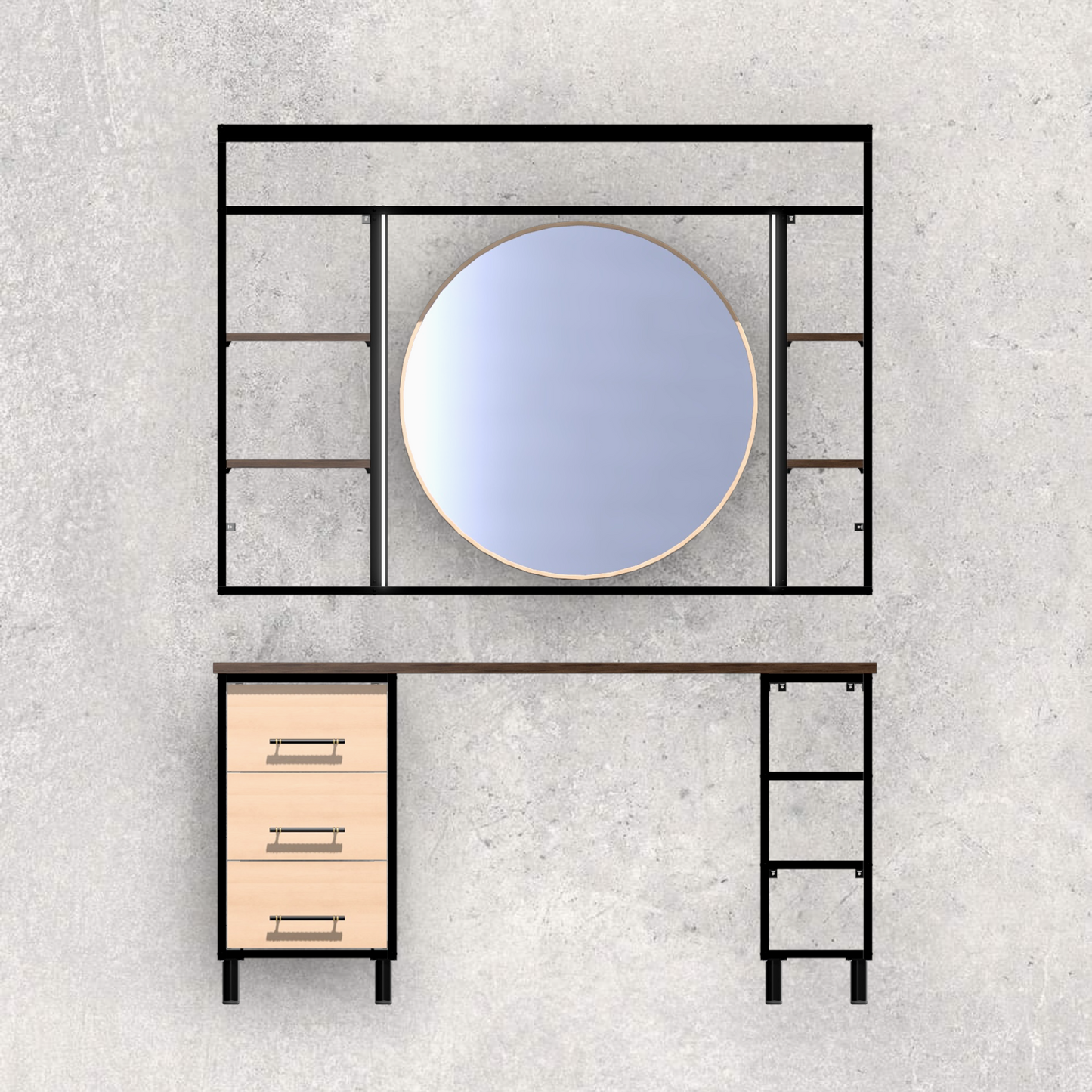 Aluminum Extrusion Dressing Table (Download)