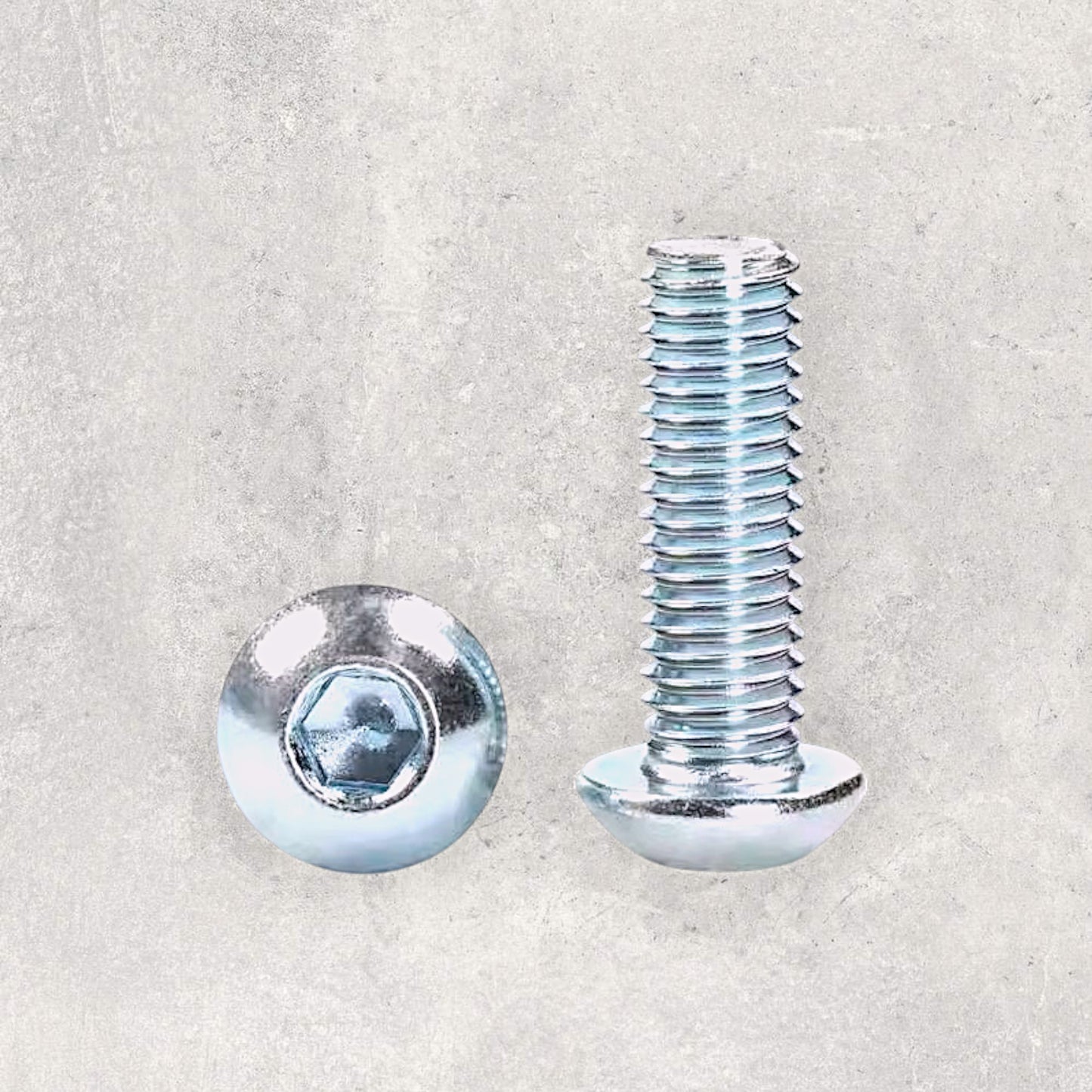 M6 Buttonhead Hex Bolt (Silver)