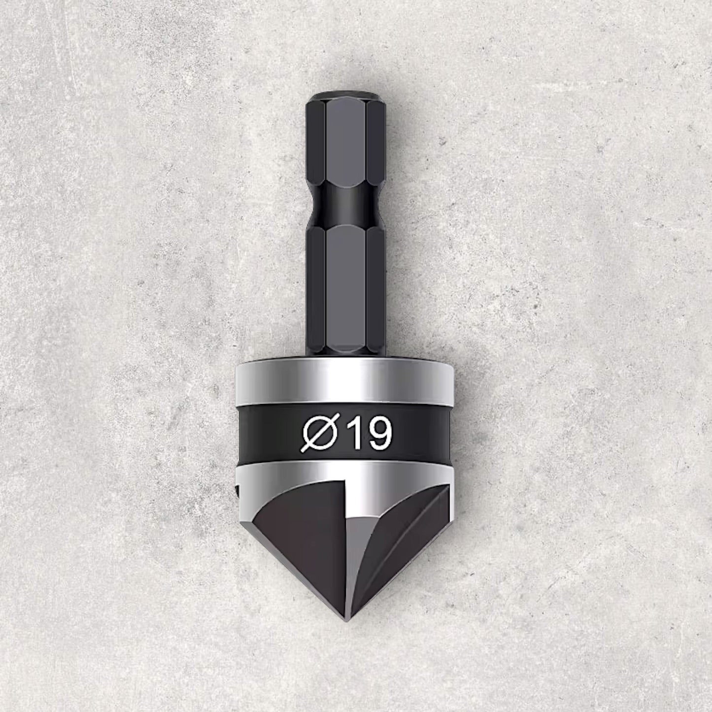 The Aluminum Carpenter, 8020, 80/20, Aluminium extrusion, Aluminum extrusion, Fixtures, Fasteners, Tools, Chamfering Bit, D19 View