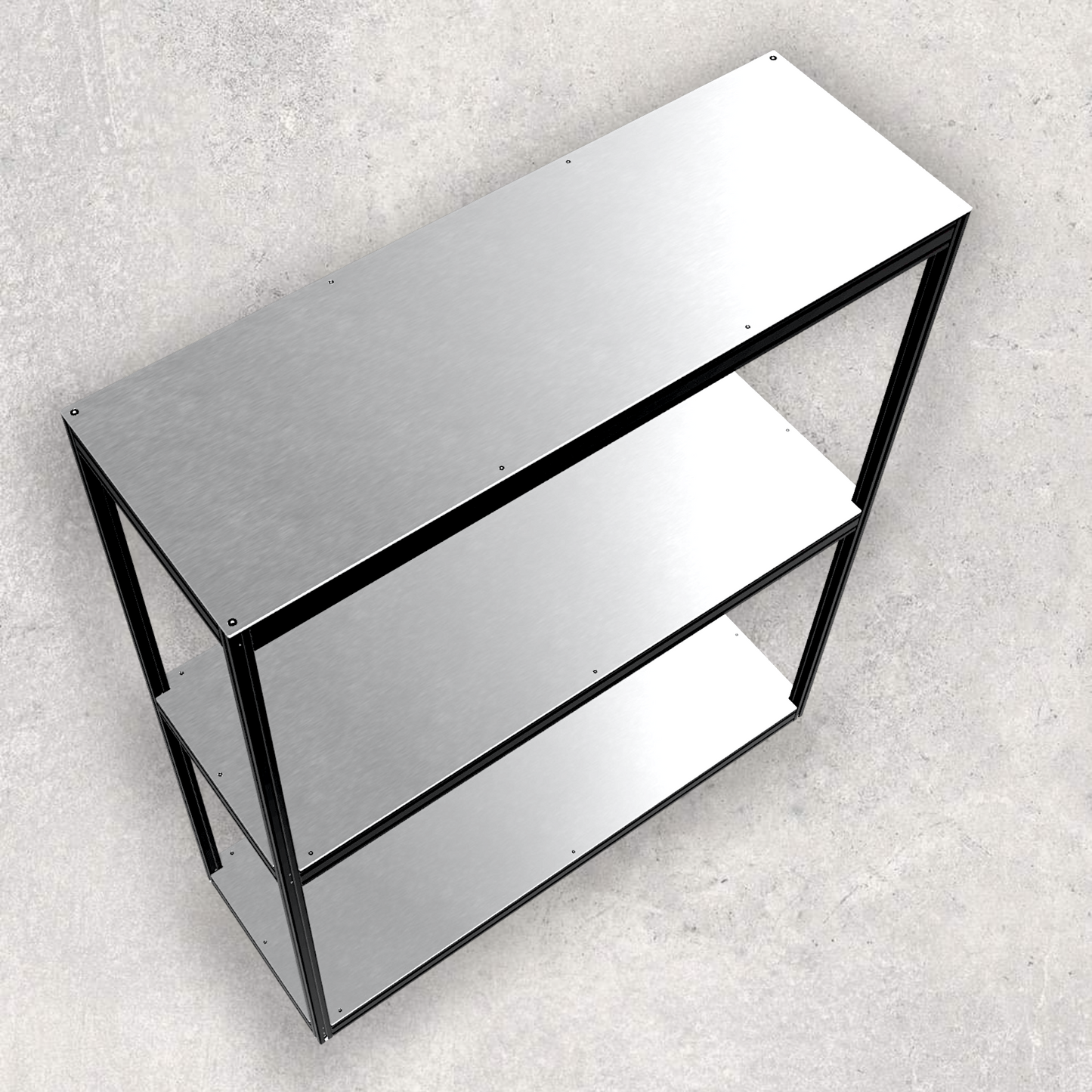 Full Aluminum Sturdy Utility Mobile Shelf (Download)