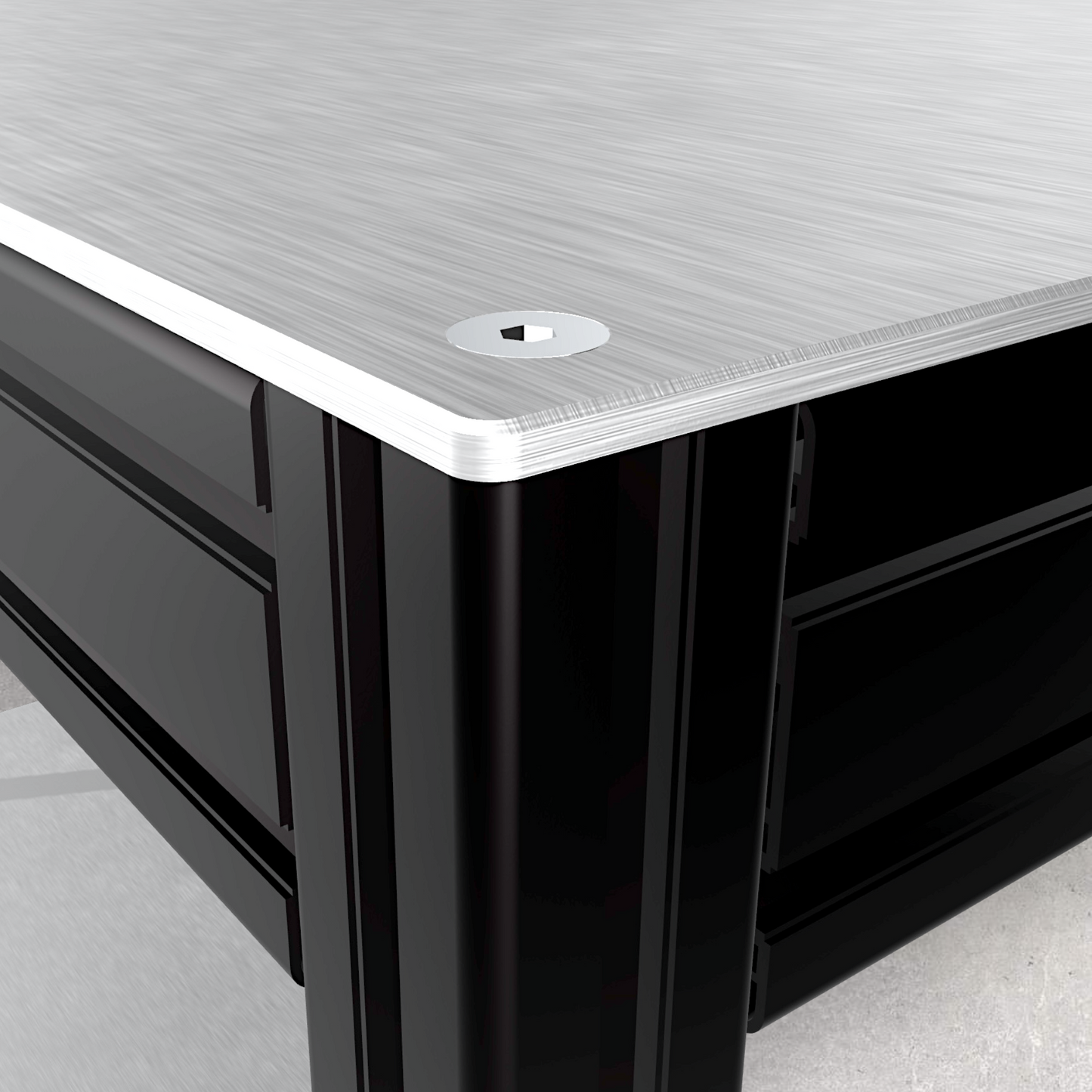 Full Aluminum Sturdy Utility Mobile Shelf (Download)