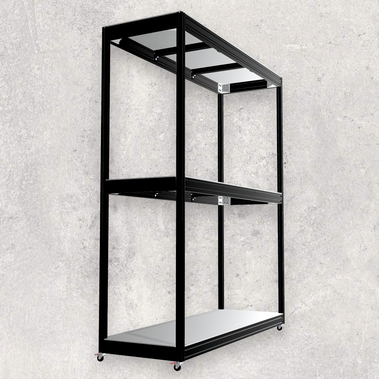 Full Aluminum Sturdy Utility Mobile Shelf (Download)