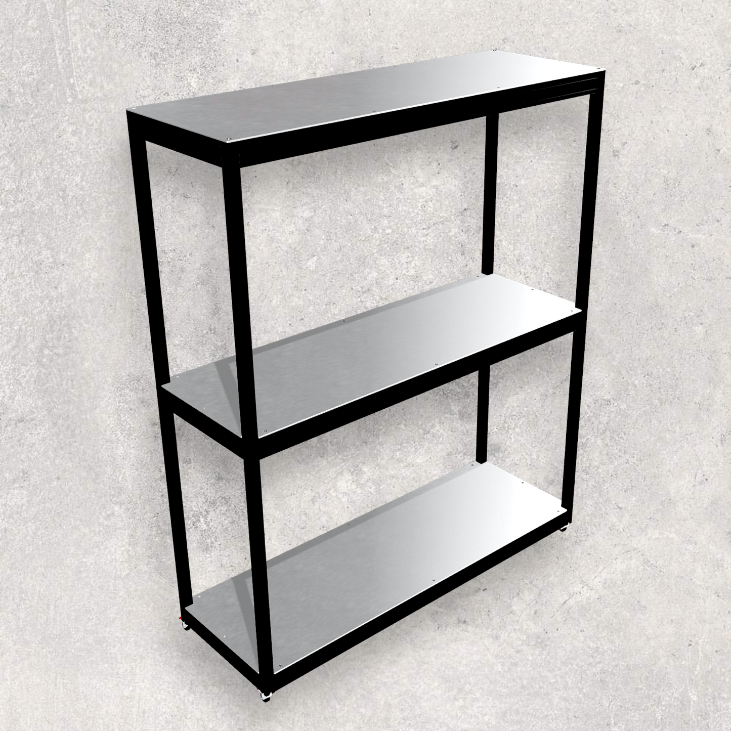 Full Aluminum Sturdy Utility Mobile Shelf (Download)