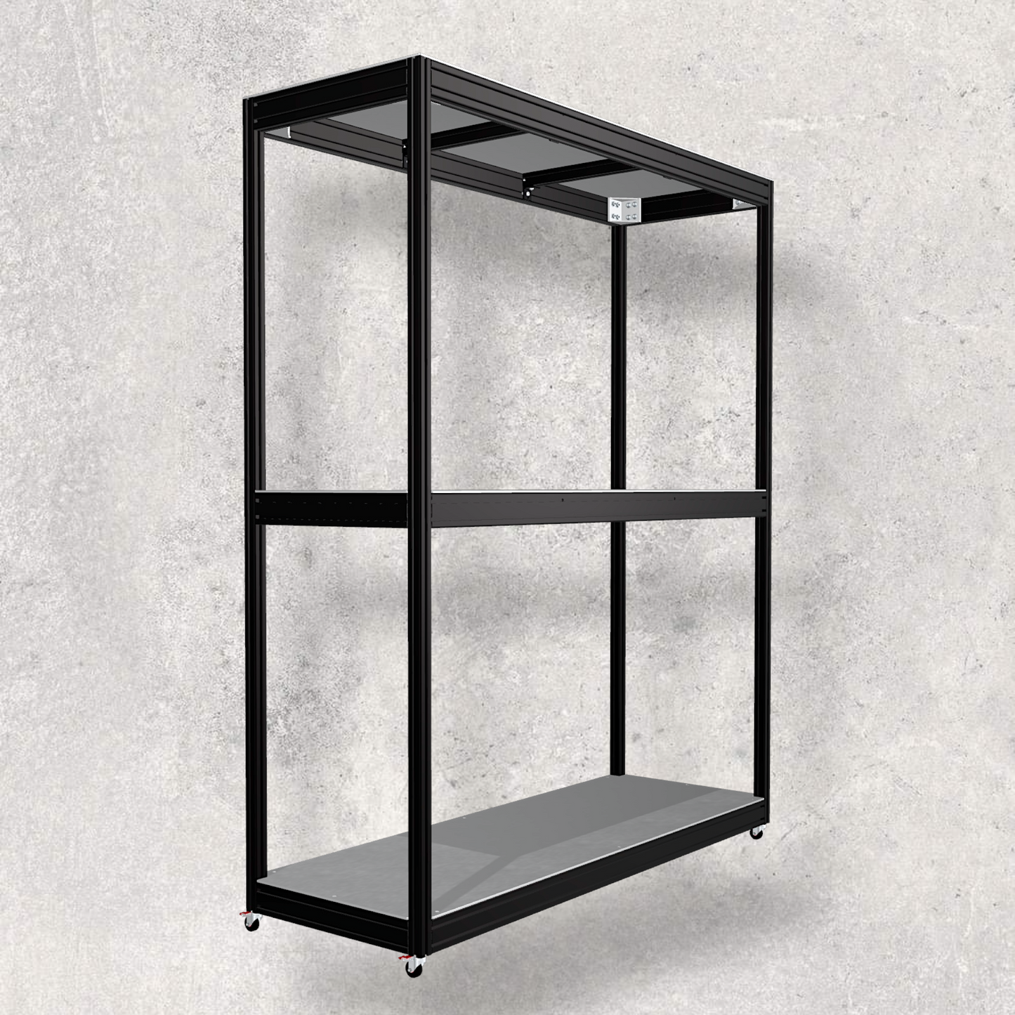 Full Aluminum Sturdy Utility Mobile Shelf (Download)