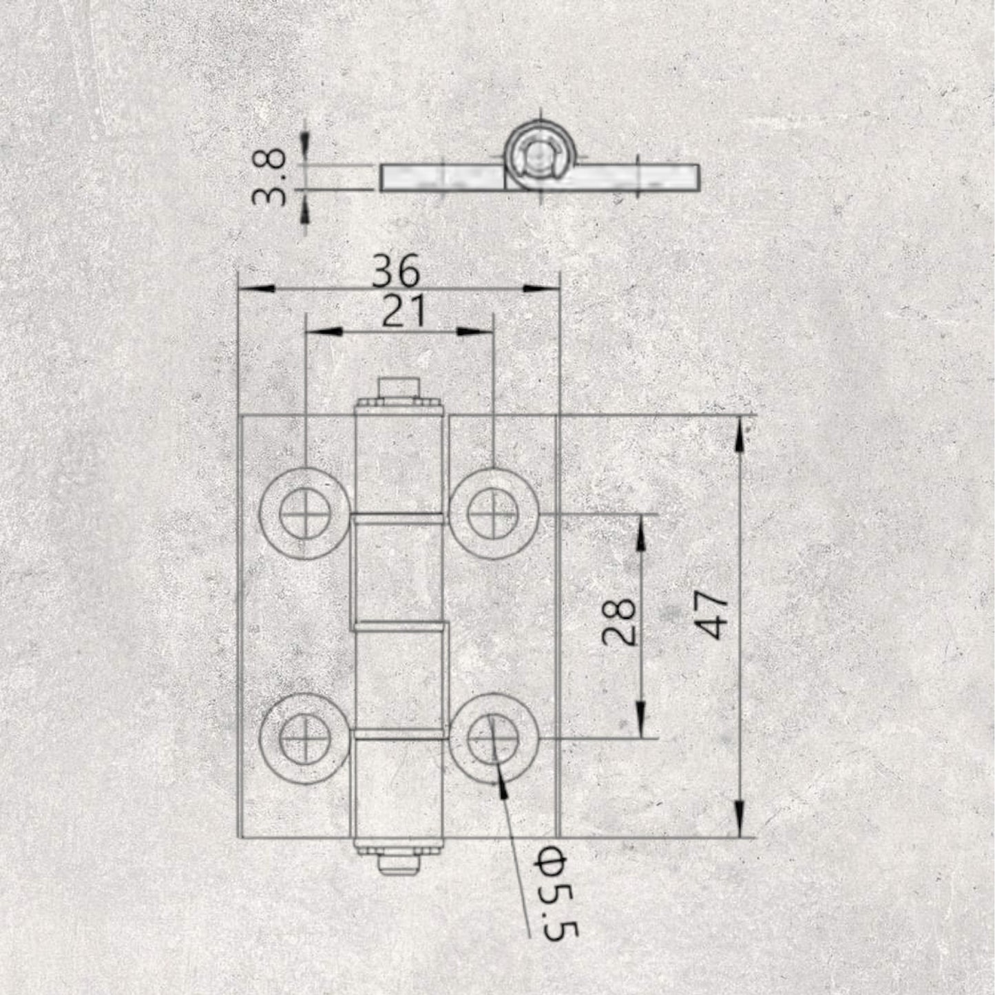 Flip Hinge 21x28 (Set of 2)
