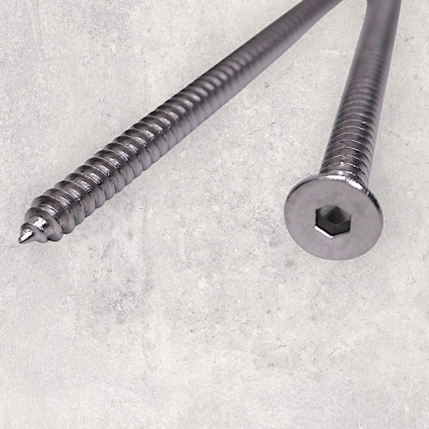 M5x80 Hex Wood Screw (Stainless Steel) (Set of 10)