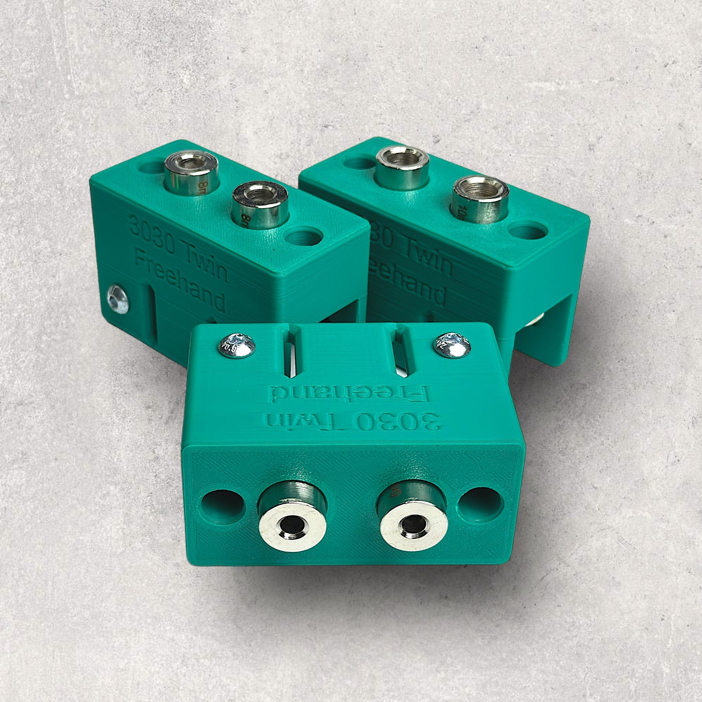 8020, 80/20, 3030, 3030 aluminum, 3030 aluminium, 30 Series, Aluminum Extrusion, Drilling Jig, Precision Drilling, Precision Hand Tool, Massive Bundle, Twin Freehand Jigs View