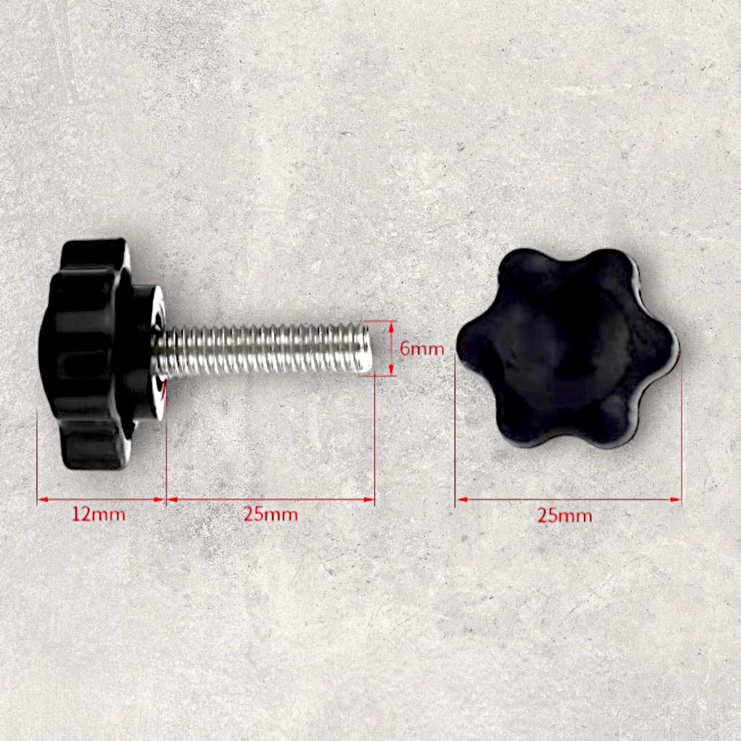 M6x25 Star Knob
