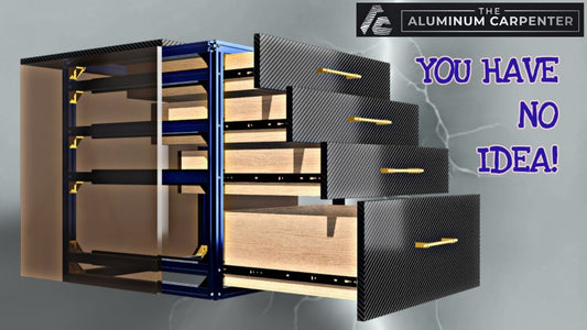 Strongest Drawer Cabinet with concealed aluminum extrusion frame — build video