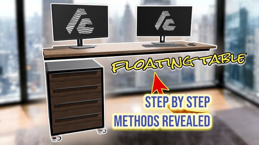 2020 offset drilling jig used on the floating desk drawer cabinet build — video