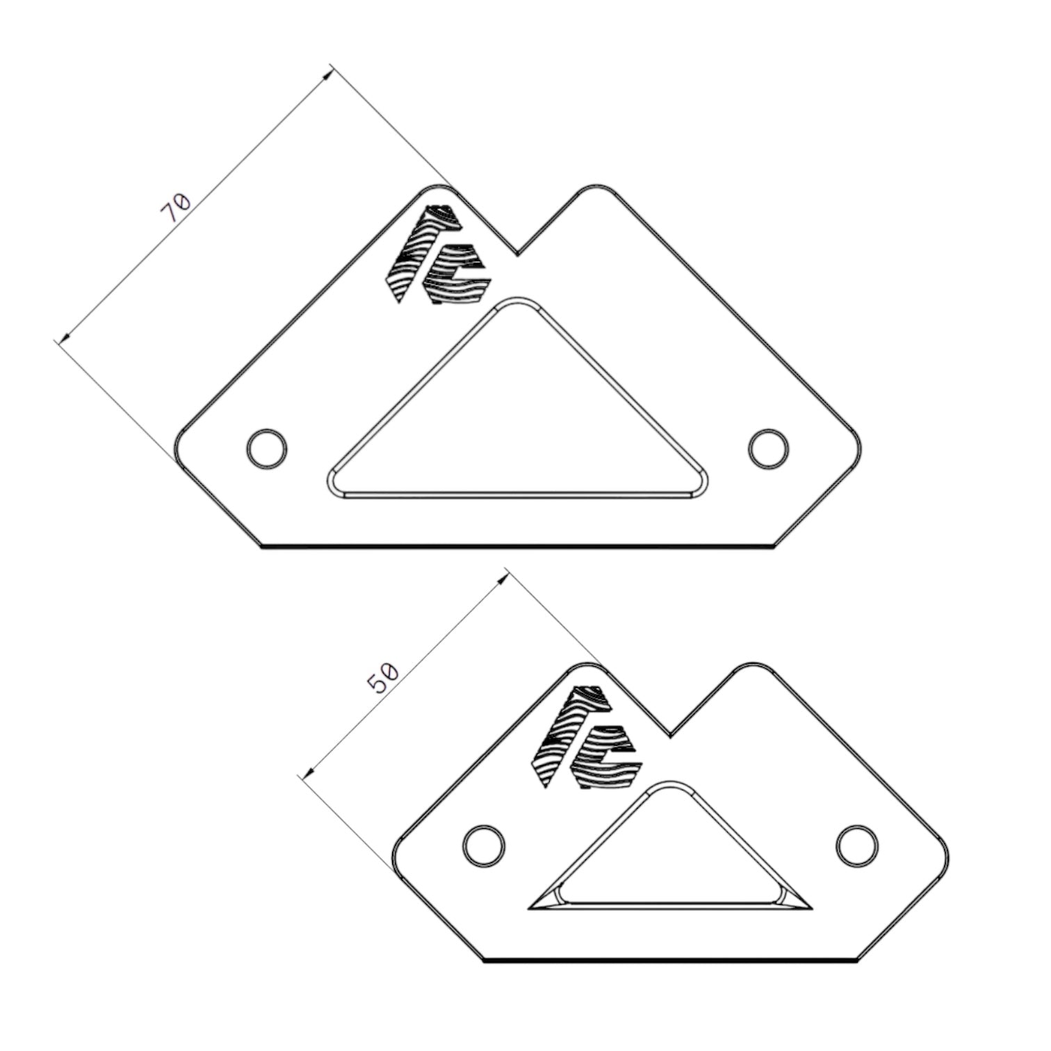 8020, 80/20, 2020, 2020 aluminum, 2020 aluminium, 20 Series, Aluminum Extrusion, Drilling Jig, Precision Drilling, Precision Hand Tool, 2020 Alignment Jig Perpendicular, Diagram