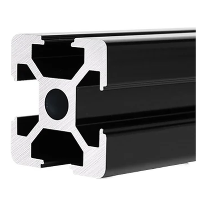 2020 aluminum extrusion, black anodised