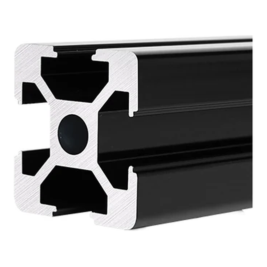 2020 aluminum extrusion, black anodised