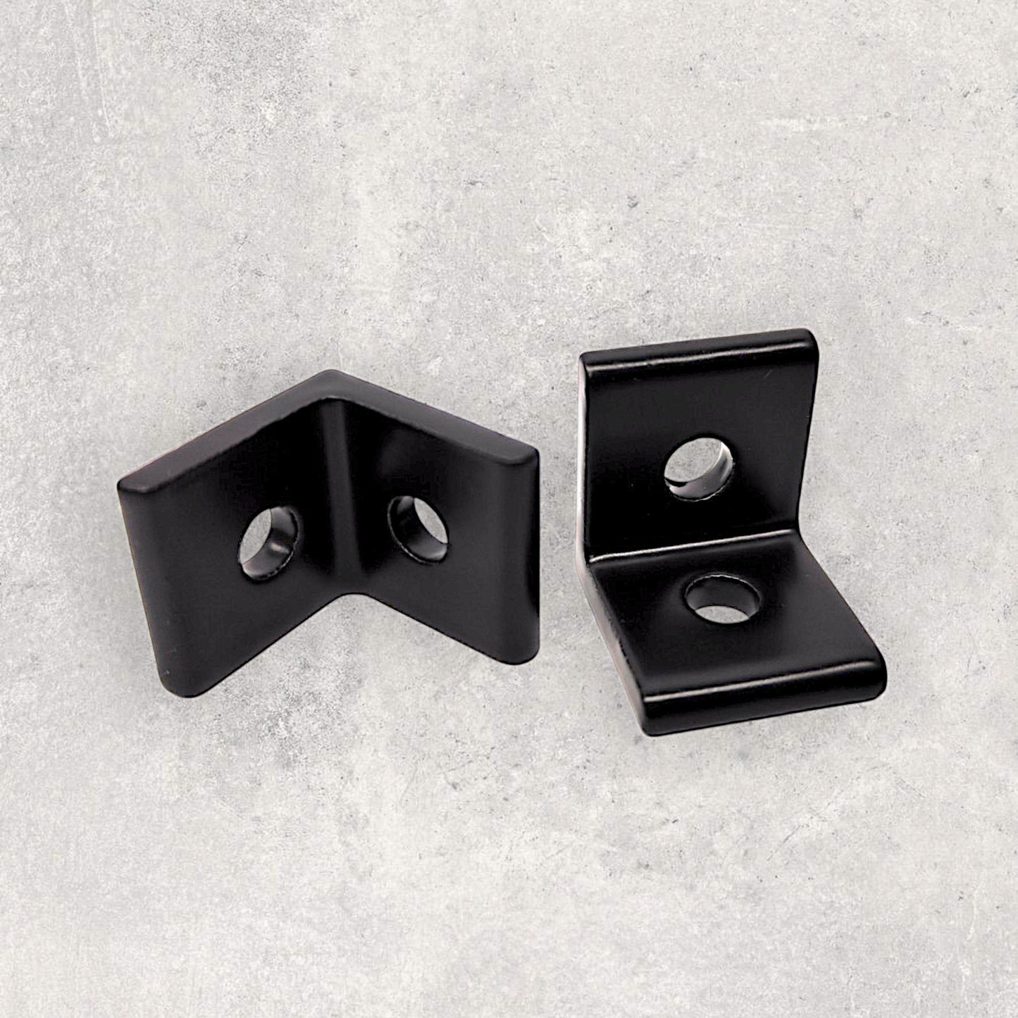 2020 Black Bracket (Round Holes) (Set of 4)