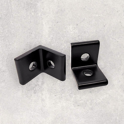 2020 Black Bracket (Round Holes) (Set of 4)