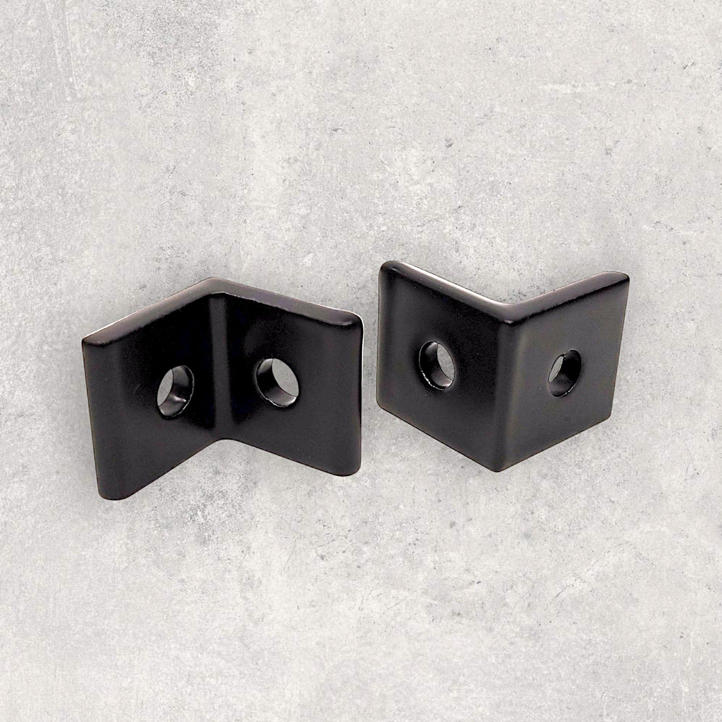 2020 Black Bracket (Round Holes) (Set of 4)