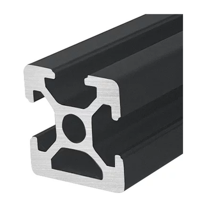 2020N1 aluminum extrusion, black anodised