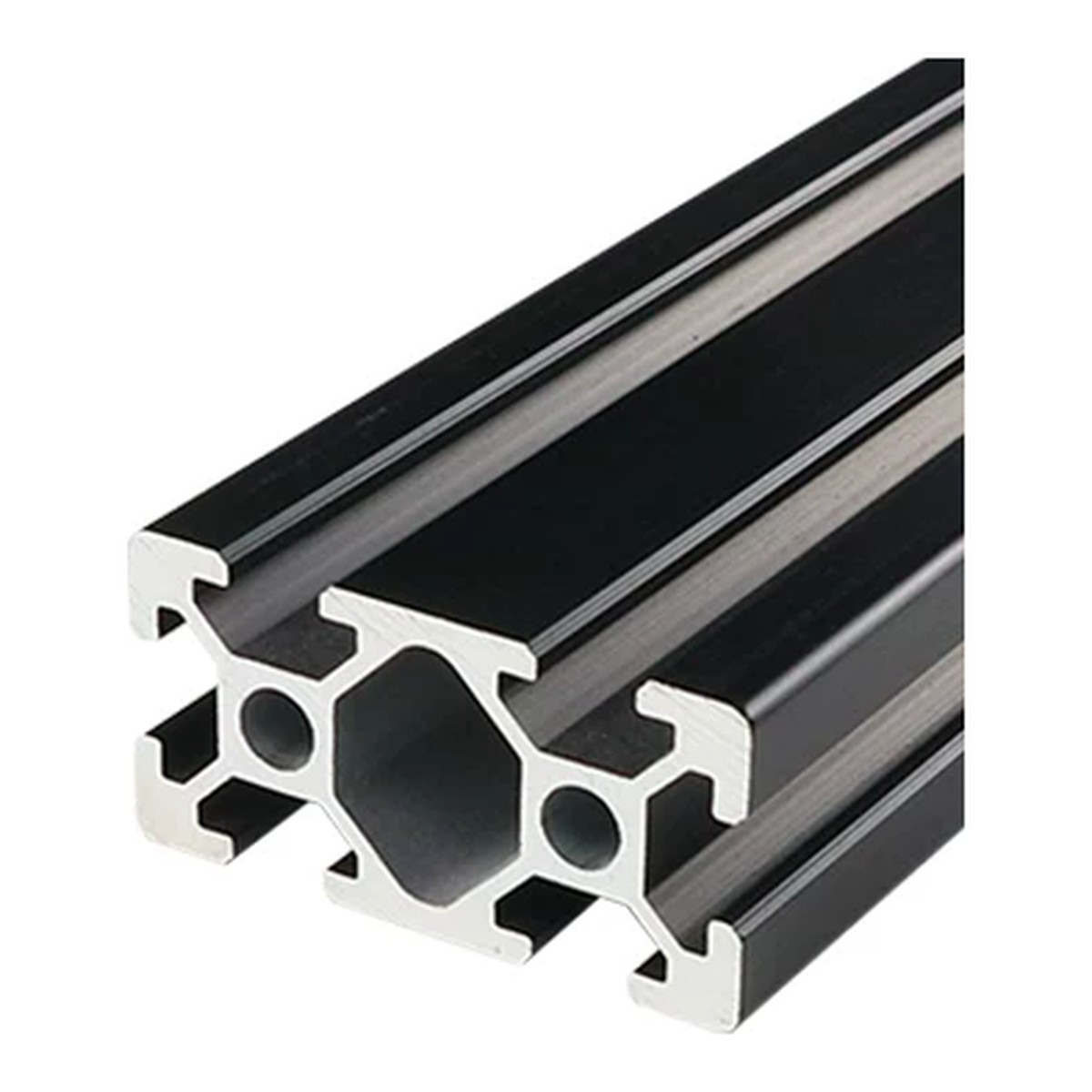 2040 aluminum extrusion, black anodised