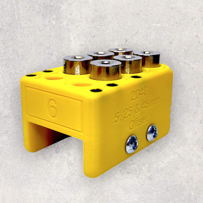 2040 5, 25 & 45mm Offset Drilling Jig V2