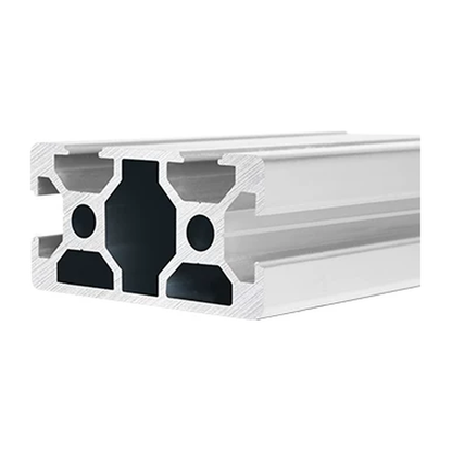 2040N1 aluminum extrusion, silver anodised