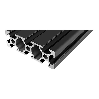 2060 aluminum extrusion, black anodised