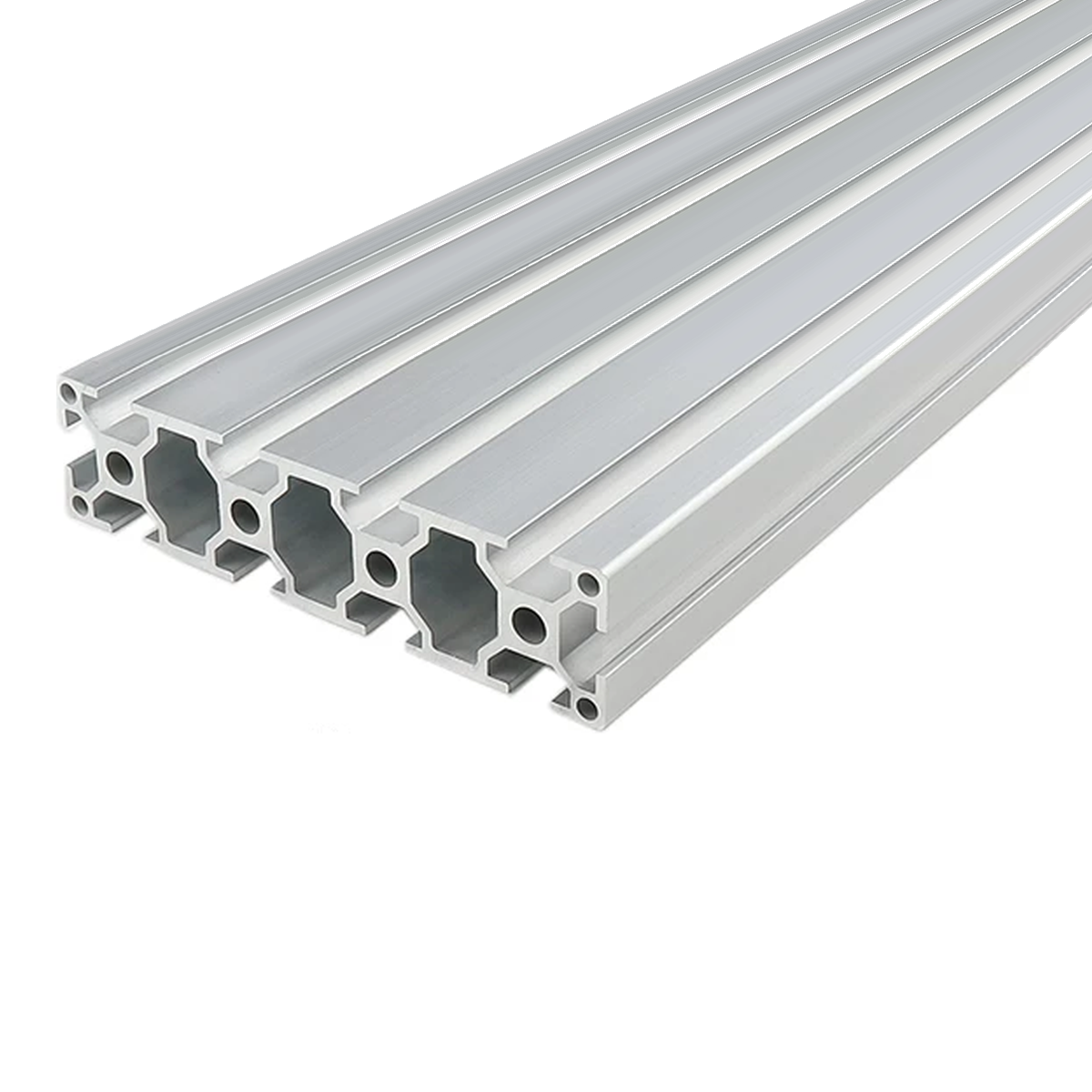 30120 aluminum extrusion, silver anodised