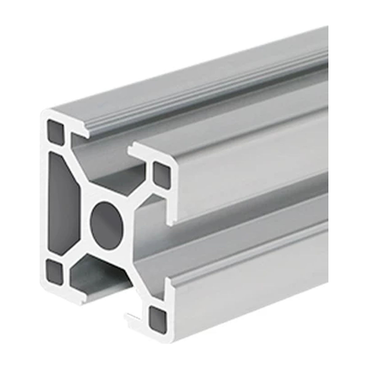 3030N1 aluminum extrusion, silver anodised