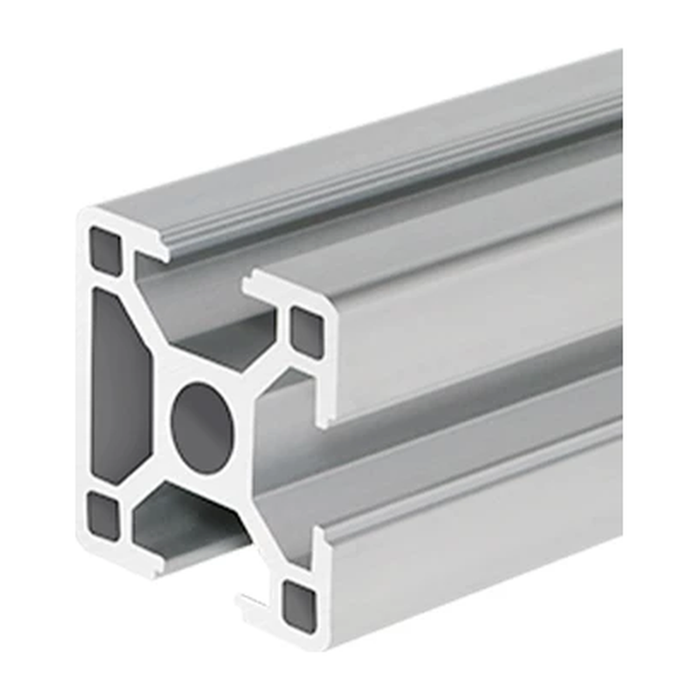 3030N1 aluminum extrusion, silver anodised